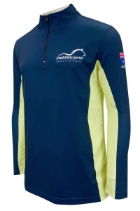 Design half chest zipper horse racing training suits Customized contrasting sweatshirts Australia Hot stamping logo men's horse racing training suits W223 45 degree